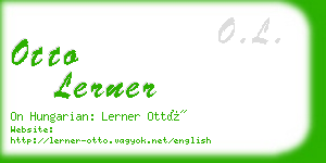 otto lerner business card